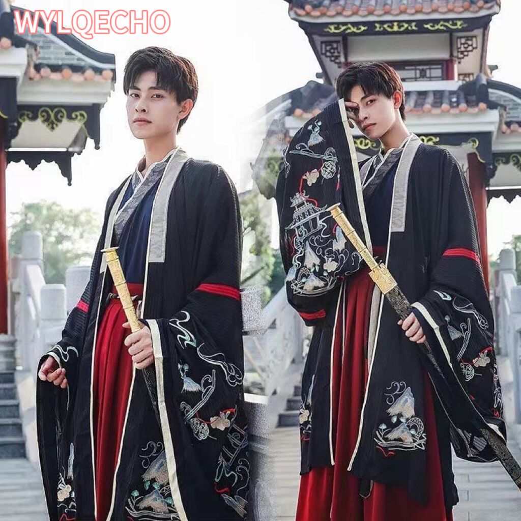 Robe Silk Women - 中国のシルクローブ古代騎士韓服男性女性成人着物剣士韓服伝統的なヴィンテージエスニックコスプレダンス衣装