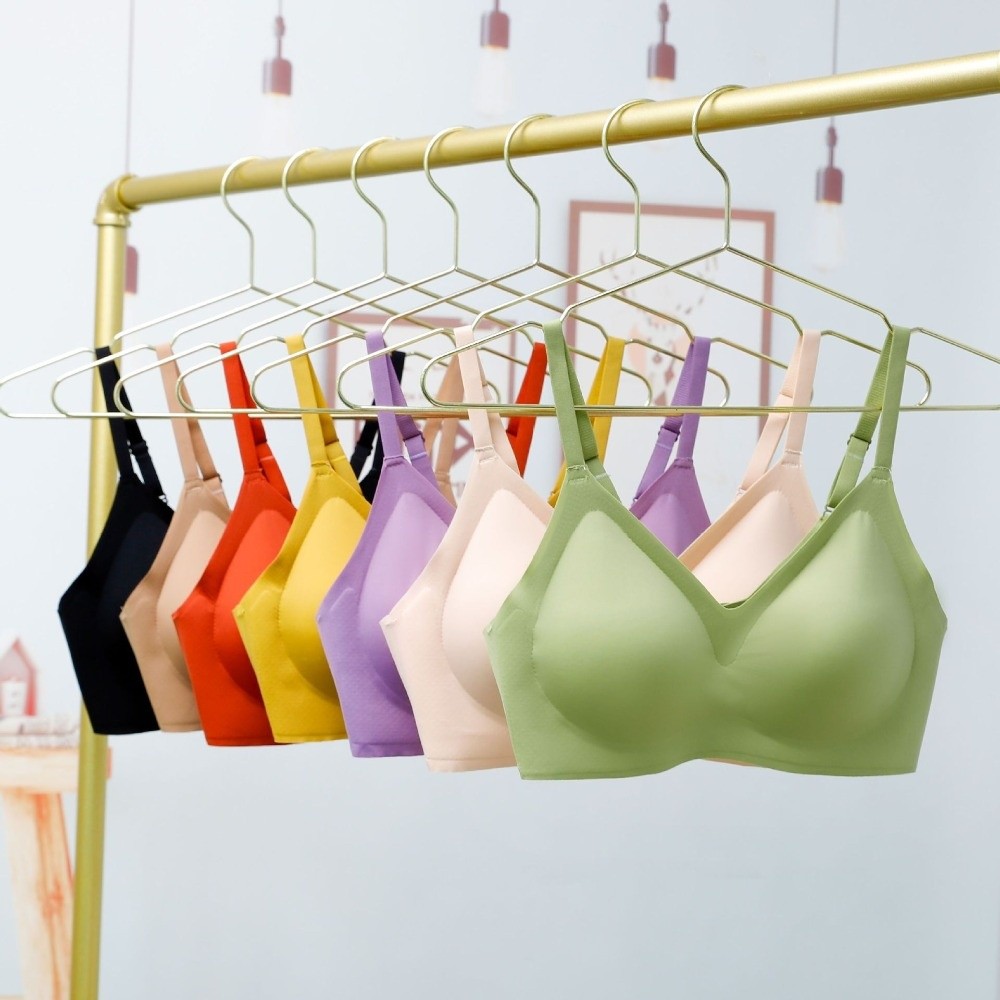 Bralette Wireless Soft - たるみ防止プッシュアップワイヤレスブラソフトサポートギャザーブララテックスパッドブラレットランジェリー下着シームレススポーツブラヨガ