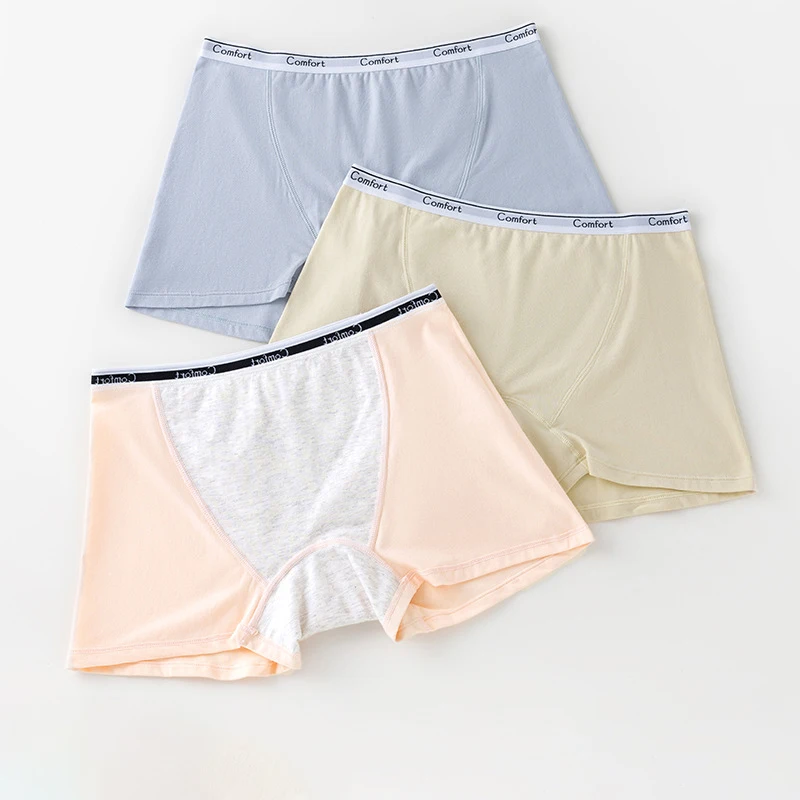 Boyshort Underwear - 女性用コットン月経パンティー,生理用下着,漏れ防止,ハイウエスト,安全ブリーフ,1個