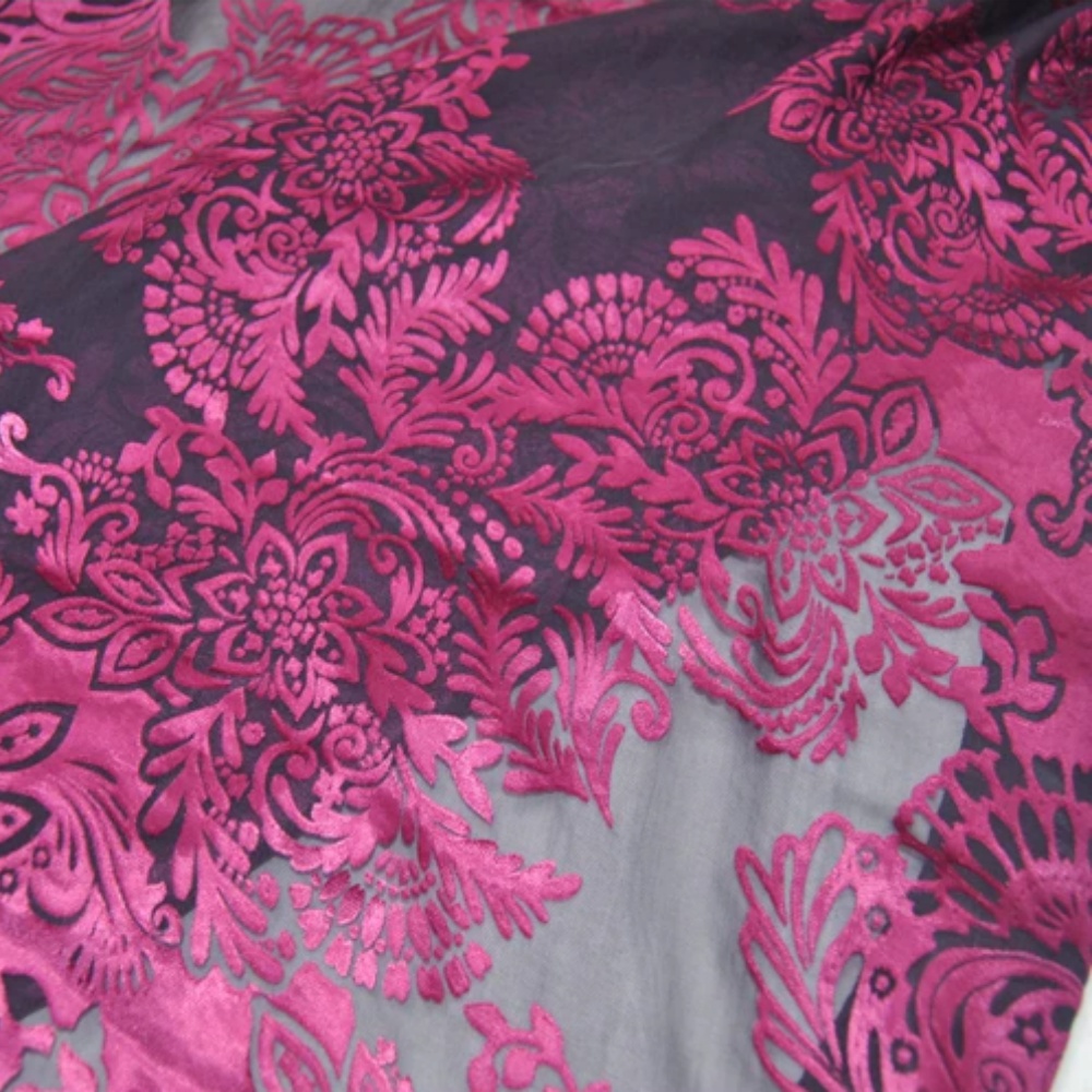 ファッションラージピンクフラワーデザイン優雅なドレープ通気性 - Robe Silk Women のレビューと価格