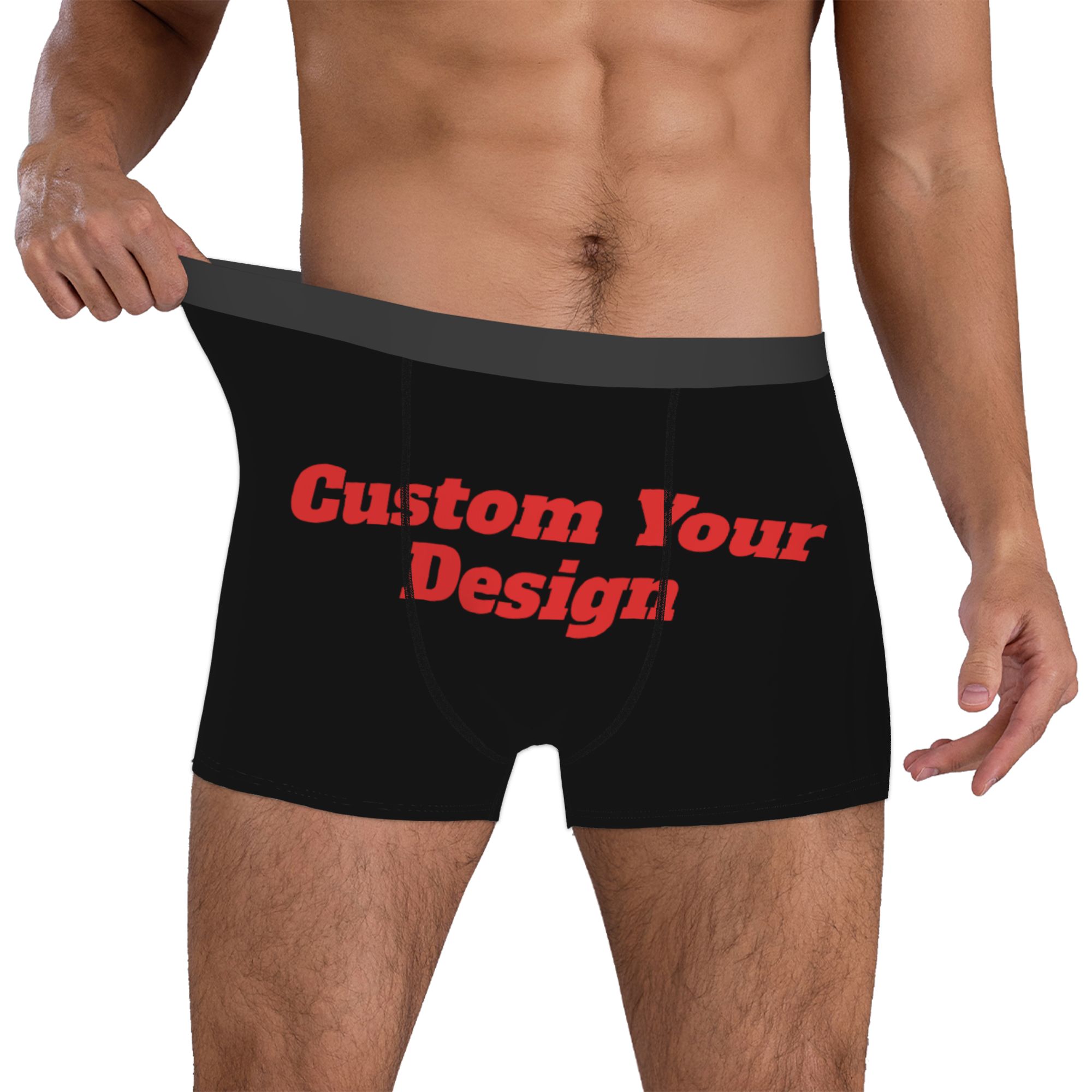 カスタマイズされたカスタム写真ロゴテキスト下着男性プリントボ - Boyshort Underwear のレビューと価格