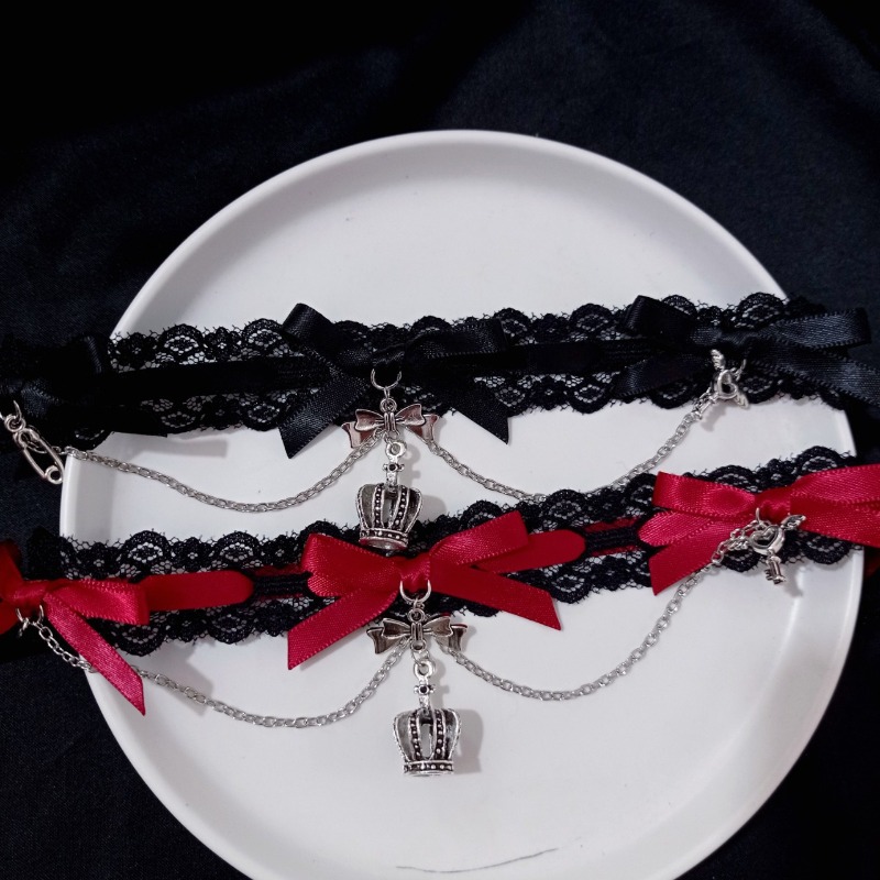 セクシーな調節可能な伸縮性レッグチェーン、ブラックレースのリ - Garter Belt Set のレビューと価格
