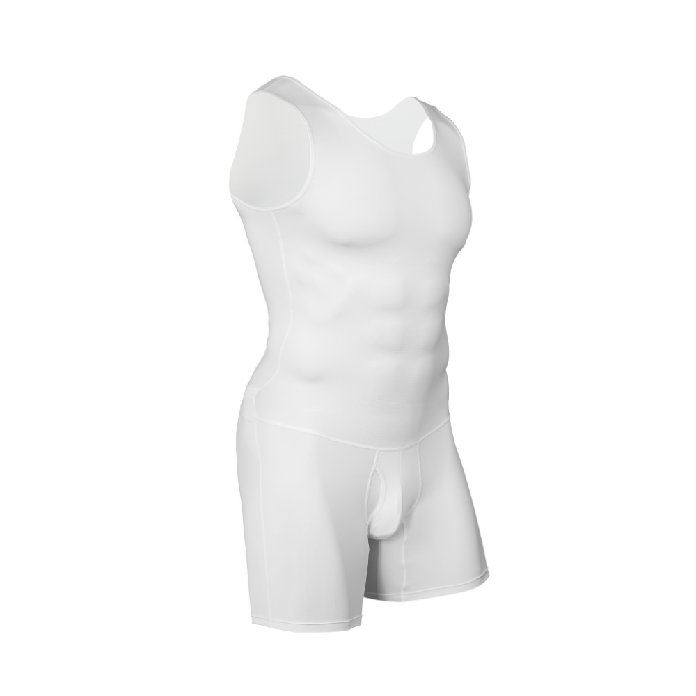 メンズシェイプウェアボディスーツ、お腹コントロールスリムシャ - Shapewear Bodysuit Firm のレビューと価格