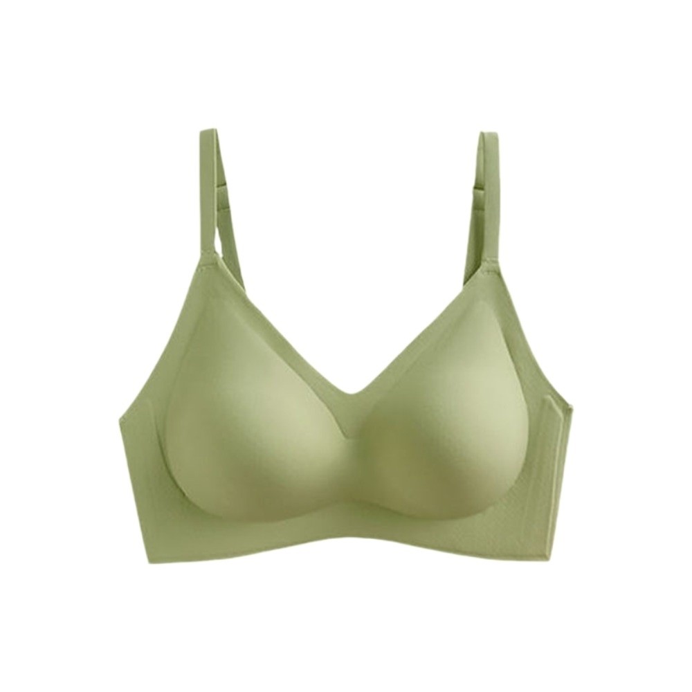 たるみ防止プッシュアップワイヤレスブラソフトサポートギャザー - Bralette Wireless Soft のレビューと価格