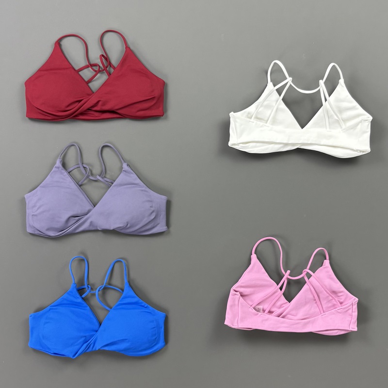 ビジョンウィメンズスポーツブラ Vネックツイストフロント細ス - Seamless Underwear Women のレビューと価格