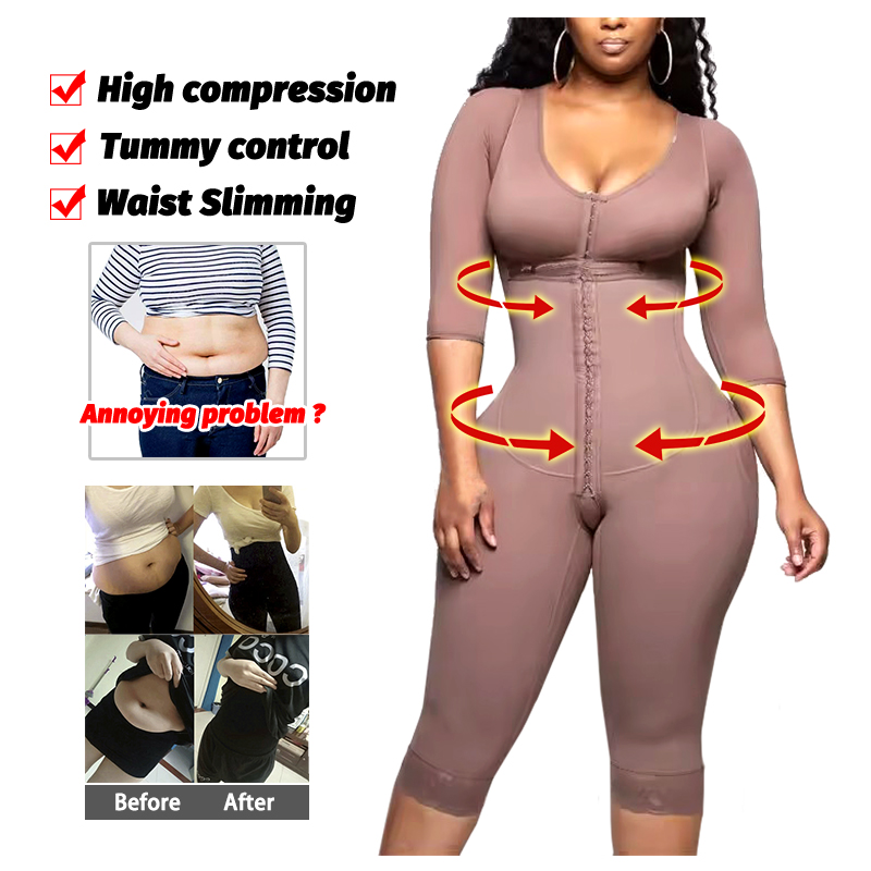 フルボディコロンビアガードルシェイパー高圧縮ボディスーツ術後 - Shapewear Bodysuit Firm のレビューと価格