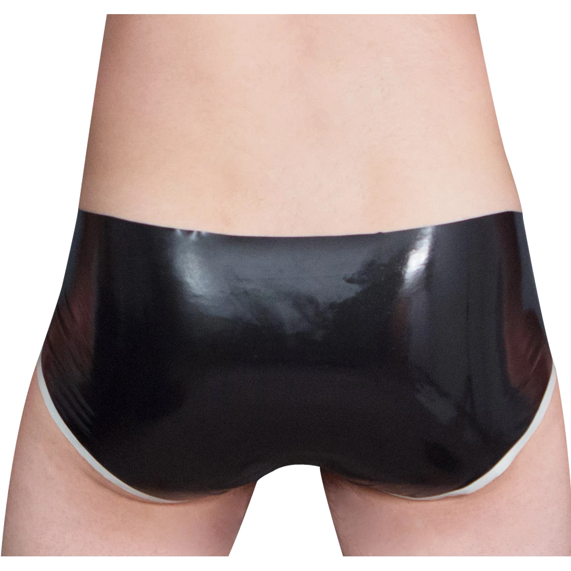 パーティーラテックスブリーフストライプ穴ゴムパンティーショー - Boyshort Underwear のレビューと価格
