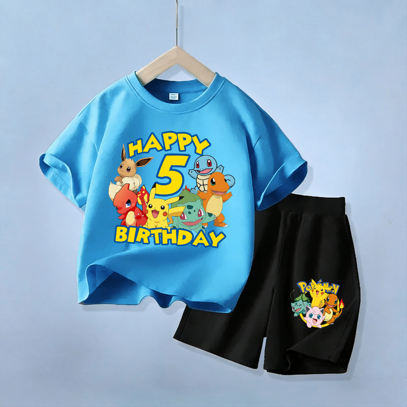 かわいいピカチュウ誕生日子供服セットポケモン番号 Tシャツシ - Boyshort Underwear のレビューと価格