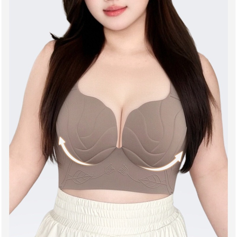 プラスサイズのレディースブラレットワイヤレスリフトアップブラ - Bralette Wireless Soft のレビューと価格
