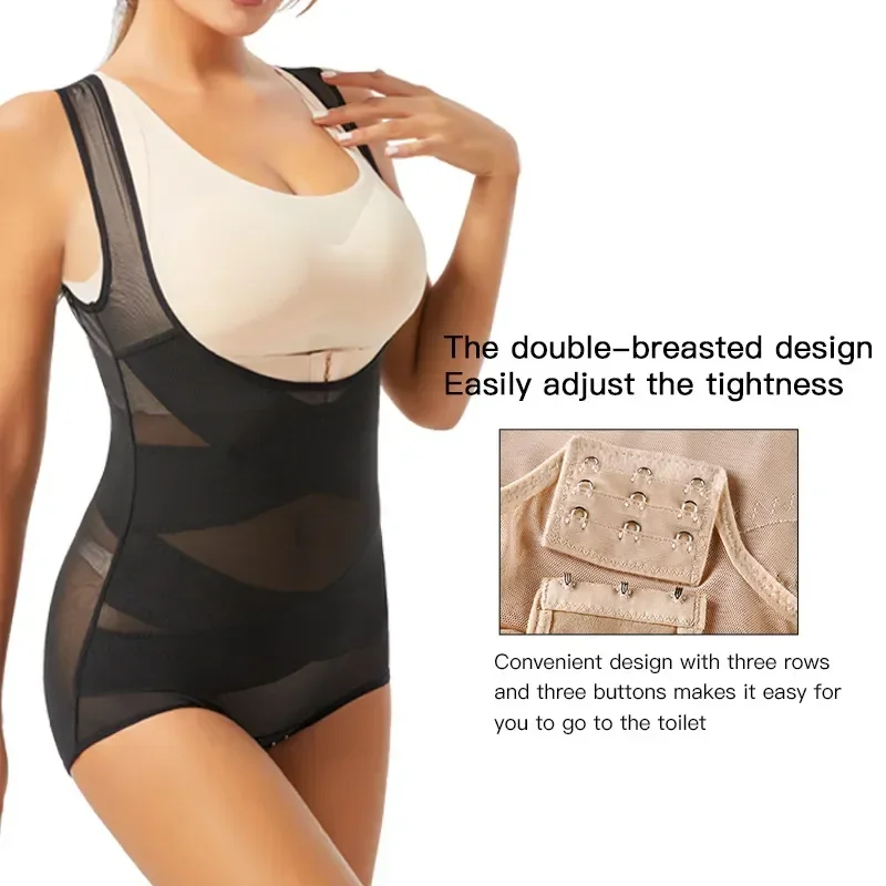 女性ボディスーツブリーフフルボディシェイパー下着シームレスな - Shapewear Bodysuit Firm のレビューと価格